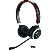 Jabra Evolve 65 SE Kablosuz Stereo Kulaklık - G&uuml;r&uuml;lt&uuml; &Ouml;nleyici Mikrofonlu Bluetooth Kulaklık, Uzun &Ouml;m&uuml;rl&uuml; Pil ve &Ccedil;ift Bağlant