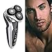 Waterproof Intelligent Rechargeable Triple-head Electric Rotary Shaver With Stainless Steel Blade, Pop-up Trimmer 220V