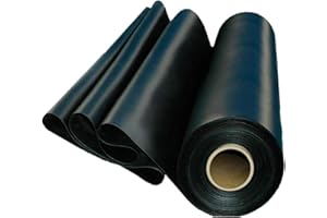 JIAOLUN123 Bâches pour Bassin Doublure D'étang Noir Membrane de Jardin pour Piscine Épaisseur 0.4mm Peaux D'étang Liner pour Les Les fontaines de Jardin,Les Cascades et Les Jardins aquati (1× 4m)