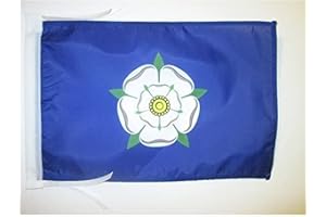 Yorkshire Old county Flag 18'' x 12'' cords - County of York - England SMALL flags 30 x 45cm - Banner 18x12 in - AZ FLAG