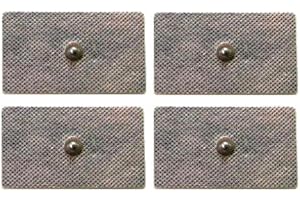 TECHNOMEDIA 4 Elettrodi adesivi rettangolari 5x10cm con clip standard 4mm