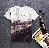 Kragentyp: Rundhals AIPUTAO1 3DT Shirt Silberring Maskenmuster Kurzarm T-Shirt 3DT Shirt @M