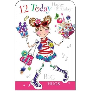 granddaughter 12th birthday card