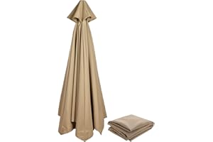 AUPSU Umbrella Replacement Parasol Canopy, Patio Replacement Parasol Cover Umbrella Cover for Garden Yard Patio Deck (Roof Canopy Only)