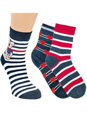 Vitasox Kinder Socken Baumwolle Ringel Mädchen Jungen Ringelsocken Kindersocken bunt ohne Naht 6er Pack