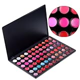 Abody 66 Color Lip Lipstick Gloss Palette Makeup Cosmetic Set with Shimmer&Matte