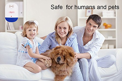 Lmeison 2 Pc Pest Repeller Ultrasonic,Schädlingsbekämpfer Rejector für Moskitos, Ratten, Kakerlaken, Mäuse, Ameisen, Schaben, Spinnen, Wanzen, Flöhen - 3