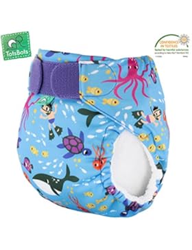 TotsBots wiederverwendbare Schwimmwindel / Badewindeln - Under the Sea Größe 2 (8-15 kg) Schwimmkurs