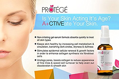 Anti-Falten Retinol Serum – ACTIVE – Beste Öl-freie Feuchtigkeitspflege & Falten Entferner + Bei Erholung von Mikrodermabrasion, Derma Roller und Laser Gesichts-Haarentfernung + Astaxanthin + Kollagen (30ml) - 6