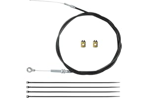 HOOUP 71 Inch Throttle Cable Ends Kit for Manco Dingo ASW 8252-1390 American Sportworks Kandi Yerf Dog Go Kart Cart Golf Cart Predator 196cc 212cc 5.5hp 6.5hp GX160 GX200 Engine Accelerator Parts
