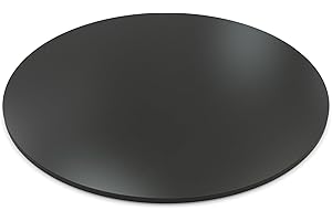 AUPROTEC Plateau de table rond 19 mm Ø 400 mm Anthracite Panneau en bois mélaminé aggloméré avec chant ABS Choix : 40 cm