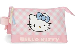 Hello Kitty Wink piórnik, potrójny, różowy, 22 x 12 x 5 cm, poliester, różowy, potrójne etui, Rosa, Potrójne etui