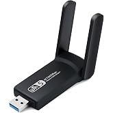 1300Mbps Wireless Adapt&ouml;r Wifi Ağ Kartı Masa&uuml;st&uuml; Bilgisayar Pc ile Uyumlu Realtek RTL 8812BU USB3.0 Wifi Adapt&ouml;r, 2.5G 5G 5.8