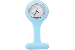 LUPSTY Growment Affaire Infirmiere de Silicone Docteur Broche Tunique Montre a Gousset - Lumiere Bleue