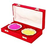 JEWEL FUEL Holi Special 2 Silver Bowl Set With Velvet Box Gift Hamper