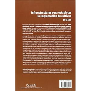 Infraestructuras para establecer la implantación de cultivos