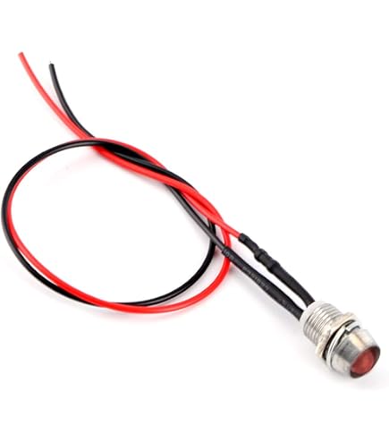 Voyants LED 12V - Lot De 4, Diamètre 8mm, Pour Tableau De Bord Voiture, Camion, Van (rouge, Vert, Bleu...)