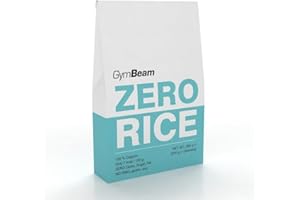 GymBeam Riso BIO Zero 385g, Riso Gustoso e Ipocalorico con un Contenuto Quasi Nullo di Carboidrati, Zuccheri e Grassi, Adatto per Vegani e Senza Glutine (385 g (Confezione da 10))