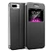 Produktbild iPhone 8 Plus / 7 Plus ( 5,5" ) Flip Hülle, doupi FlipCover mit Sichtfenster [ Kabelloses Laden Unterstützt ] Deluxe Magnet Schutzhülle Book Style Ständer Case, schwarz