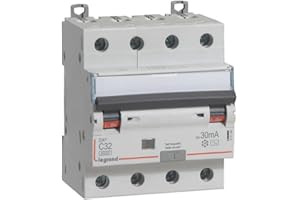 411189 Legrand Disjoncteur différentiel tétrapolaire 32A 30mA type AC - DX³6000 10kA 4P