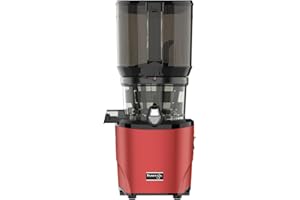 Kuvings AUTO10S Juicer - Easy Care Slow Juicer 3L Capacity & 200W Motor. Ideal for Fruit, Vegetables & Smoothies. Matt Dark Red
