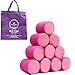 10 Pink Soft Hair Rollers Perfect For Sleeping In Curling Accessory (25mm)