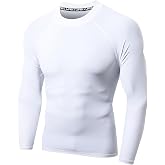 LAFROI Men's Long Sleeve Rash Guard UPF 50+ Sun Protection Compression BJJ Swim Shirt