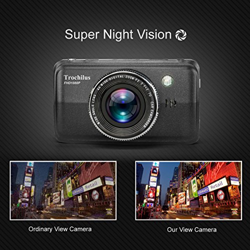 Trochilus-Dash-Cam-32GB-Card-Included-FHD-1080P-Car-Camera-3Driving-Video-Recorder-170-Wide-Angel-Dashboard-Camera-with-G-Sensor-Loop-RecordingWDRParking-monitor-Motion-DetectionCar-Pry-Tool-for-the-C