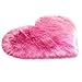 Produktbild Wolle Nachahmung Schaffell Teppiche Faux Fur Rutschfeste Schlafzimmer Shaggy Teppich Matten YunYoud Imitat Kunstfell Dekofell, Langes Haar Nachahmung Wolle Bettvorleger