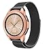 Produktbild Hunpta@ Uhrenarmband für amsung Galaxy Watch 42mm Luxus Milanese Magnetic Loop Edelstahl Metall Armband Uhrenarmband (Schwarz)
