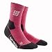Produktbild CEP – Outdoor Light Merino MID-Cut Socks, Wandersocken, rot, Größe III für Damen, Kompressionsstrümpfe Made by medi