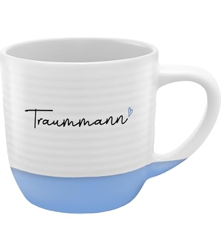 MoonWorks Kaffeetasse „Traummann“ – Geschenk Für Freund, Mann Oder Partner, 325 Ml, Spülmaschinengeeignet