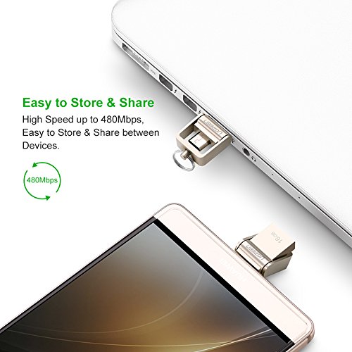 USB Sticks UGREEN 2 in 1 OTG Flash Laufwerk On The Go und USB 2.0 Speicherstick 16GB USB Memory Stick für Smartphone, Tablet, PC und mehr - 3
