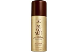 JET SET SUN - Brume Bronzante Instantanée, Visage et Corps, Spray Autobronzant Non comédogène 50ml