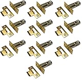Incluye: Incluye todos los elementos fijos y junto con tornillos de cada pestillo tubular viene con una placa de latón pulido y mantener una superficie rectangular que encaja sobre la faz de la resbalón, le da un acabado de latón pulido, rectangular como se muestra en las imágenes.