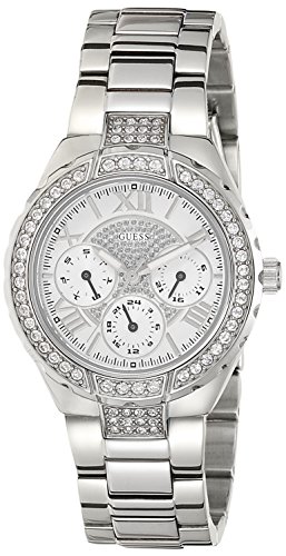 Guess Damen-Armbanduhr Analog Quarz Edelstahl W0111L1 Guess Damen-Armbanduhr Analog Quarz Edelstahl W0111L1