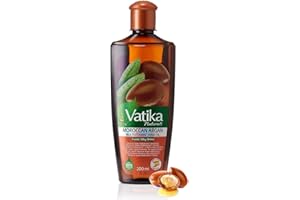 VATIKA NATURALS Dabur Vatika ARGAN Enriched Hair Oil - Exotic Shine & Softness (olejek do włosów wzbogacony olejkiem arganowym) 200 ml