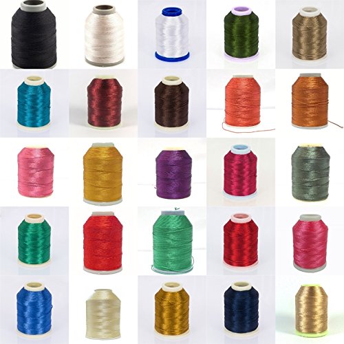 Altinbasak 20g Häkelgarn Garne 300m 6 FACH 0,75mm Nr: 50 POLYESTER HÄKEL GARN FÄDELN Nähgarne 300M WEISS IP2 - 3