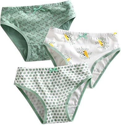 Vaenait baby 2T-7T Girls Briefs 3-Pack Underwear Set Canaria