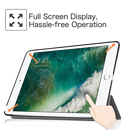 Fintie iPad 9.7 Zoll 2017 Hülle – Ultra Schlank Superleicht Ständer Smart Shell Case Cover Schutzhülle Tasche mit Auto Schlaf / Wach Funktion für Apple iPad 2017 Neue Modell, Himmelgrau - 7