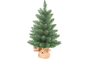 Bordsskiva mini julgransprydnader 60 cm konstgjord julgran med linnebas för fönster familjesammankomst trädgård