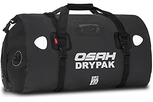 IRON JIA'S Motorbike 500D PVC Waterproof Reflective Tail Bag Motorcycle Saddle Luggage Outdoor Accessories Black 40L