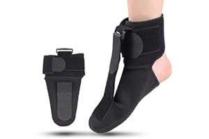 FDEETY Fascitis Plantar Férula Nocturna Ajustable Transpirable Soporte Plantar para Tendinitis de Aquiles Caída del Pie Tobillo,M
