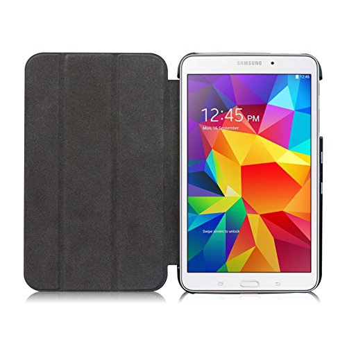 Fintie Samsung Galaxy Tab 4 7.0 Hülle Case – Ultra Schlank Schutzhülle Superleicht Ständer Smart Shell Tasche Etui Cover Für Samsung Galaxy Tab 4 7.0 (7 Zoll) T230 T235 Tablet, Schwarz - 7