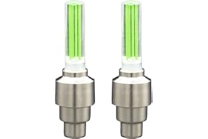 Clenp LED Bike Wheel Lights Led Flash Light Tyre Tyre Valve Caps for Car Bicycle Motorbicycle Wheel Light Tire Light 2pcs, Water-proof Dazzle induction Vibration Stem Cap Light