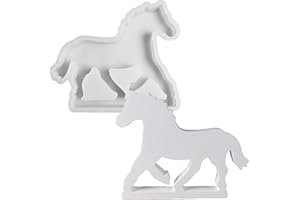 ‎ALEFBET ALEFBET Silikonformen Gießformen, Silikonform Pferd, Silikon Gießform Pferd Ornamente, Gipsformen zum Gießen, Epoxidharz Formen zur Herstellung von Pferd Dekorationen