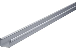 INEFA Dachrinne kunststoff Kastenrinne 200 cm NW 115 Grau Dachrinnenzubehör, Regenrinnen PVC, einfache Montage, Made in Germany