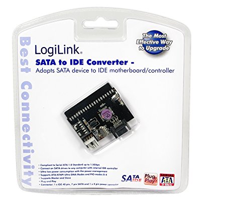LogiLink AD0008 Converter S-ATA zu IDE & IDE zu S-ATA, incl. S-ATA Kabel und Power Kabel - 2