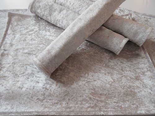 6 x Silver Velvet Large Placemats/ Table mats