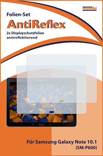 2x mumbi Displayschutzfolie Samsung Galaxy Note 10.1 2014 Edition Schutzfolie AntiReflex matt - 2